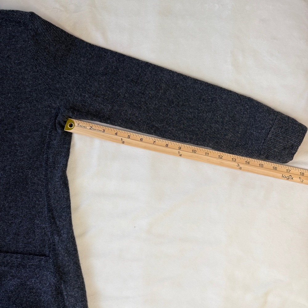 Mountain Hardwear Charcoal Heathered Knit Button Front Jacket Cardigan Women M - Picture 4 of 7